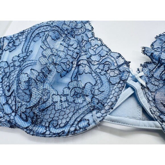Victoria's Secret Nwt Dream Angels Blue Unlined Uplift w/ Sling Bra 40C - Picture 5 of 10
